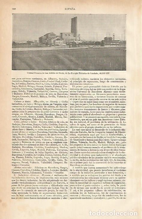 Postkarten: LAMINA ESPASA 10112: Central de Sant Adria del Besos Barcelona - Varios