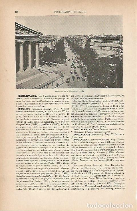 Postais: LAMINA ESPASA 11722: Boulevard de la Madeleine en Paris - Varios