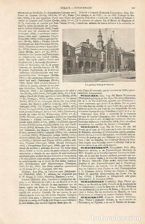 Postcards: LAMINA ESPASA 19605: Galerias Schack en Munich - Varios