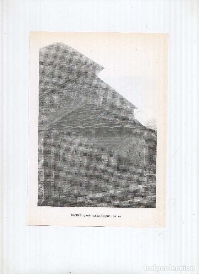 Postkarten: Historia de Aragon: lamina numero 042: Canias (iglesia) y Cantavieja (portal del ayuntamiento) -