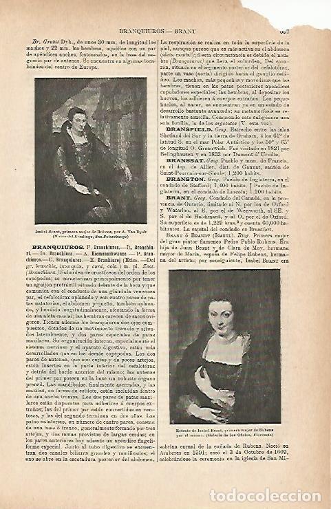 Cartes Postales: LAMINA ESPASA 11689: Isabel Brant por Rubens y por Van Dyck - Varios