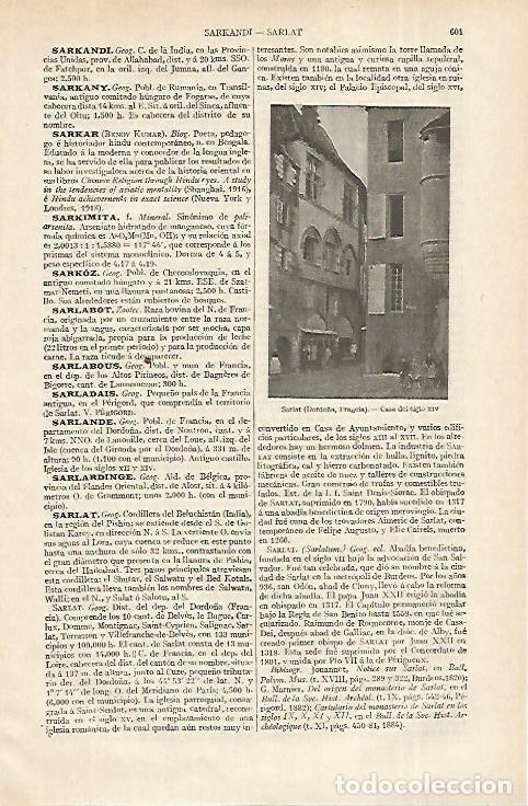 Postkarten: LAMINA ESPASA 12377: Casa del siglo XIV en Sarlat Francia - Varios