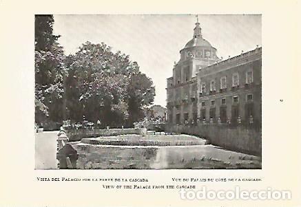 Postkarten: LAMINA 1596: ARANJUEZ. Vista del palacio por la parte de la cascada - J.M. Florit