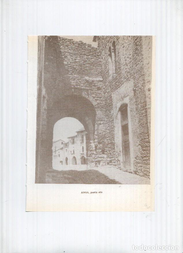 Cartes Postales: Historia de Aragon: lamina numero 096: Ainsa (puerta baja) y Ainsa (puerta alta) -