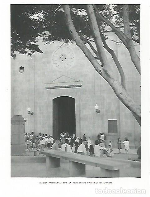 Cartes Postales: LAMINA 10336: Iglesia de Aguimes - Claudio de la Torre