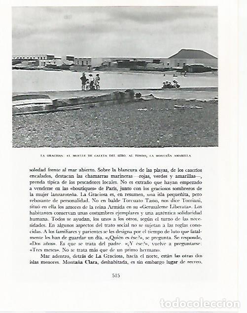 Postales: LAMINA 10401: Muelle de Caleta del Sebo y Monta&ntilde;a Amarilla - Claudio de la Torre