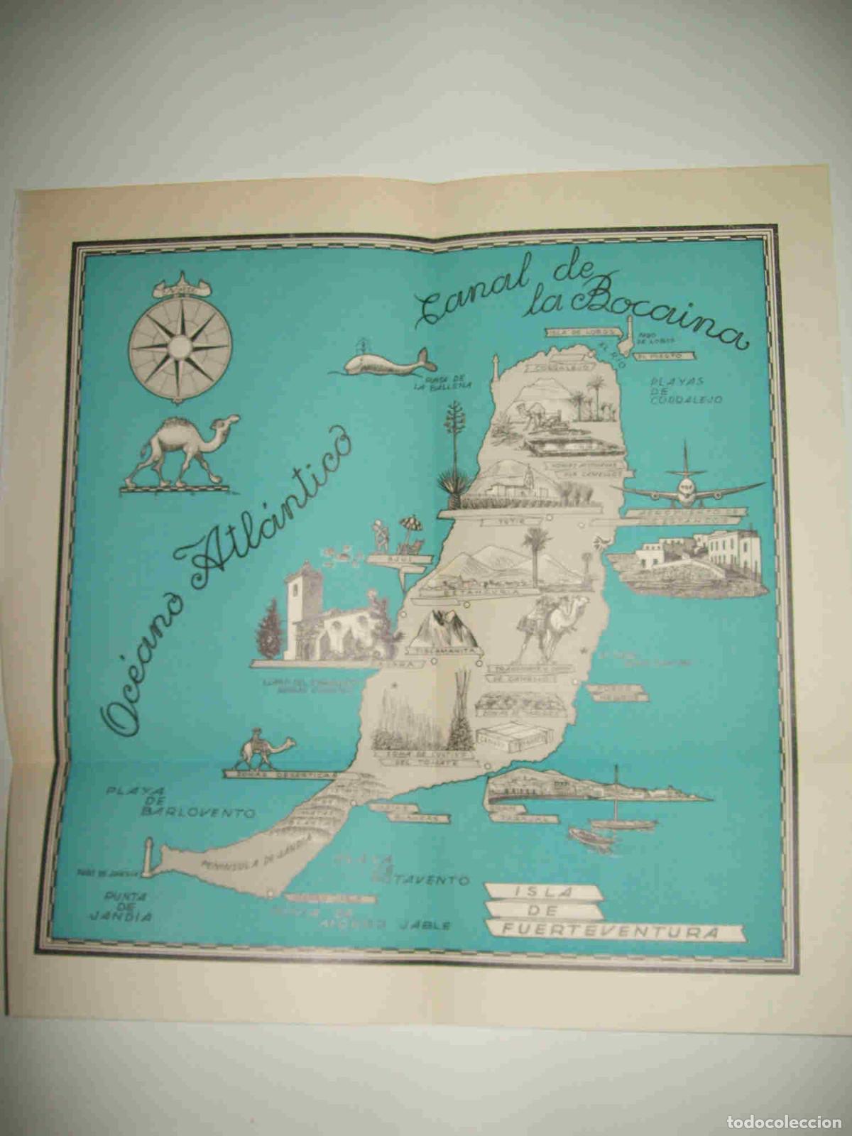Cartes Postales: LAMINA 10356: Mapa de la isla de Fuerteventura - Claudio de la Torre