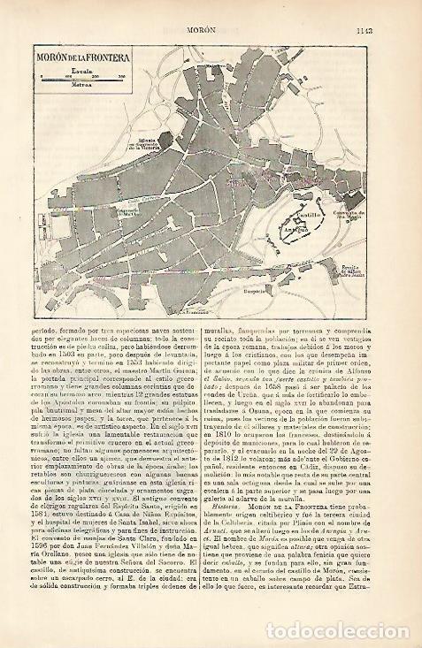 Postcards: LAMINA ESPASA 8772: Plano de Moron de la Frontera Sevilla - Varios