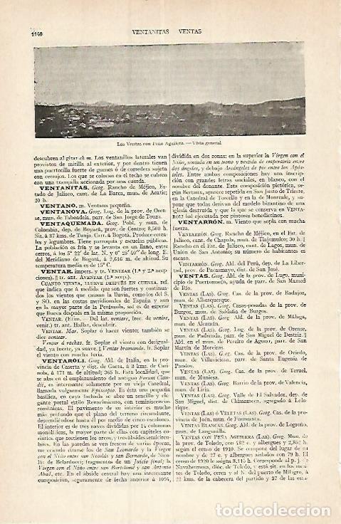 Postkarten: LAMINA ESPASA 17515: Las Ventas con Pe&ntilde;a Aguilera Toledo - Varios