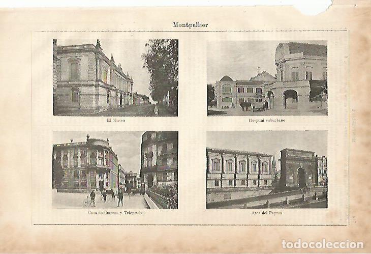 Postkarten: LAMINA ESPASA 8689: Panoramicas de Montpellier Francia - Varios