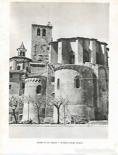 Postales: LAMINA 10553: Vista de Solsona - Josep Pla