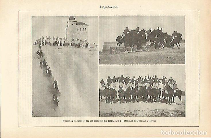 Postkarten: LAMINA ESPASA 16524: Regimiento de dragones de Numancia en 1914 - Varios