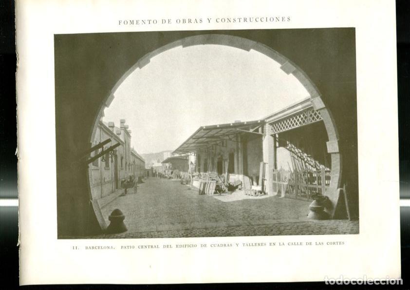 Postales: Fomento de Obras y Construcciones lamina 011/012: Barcelona - Varios