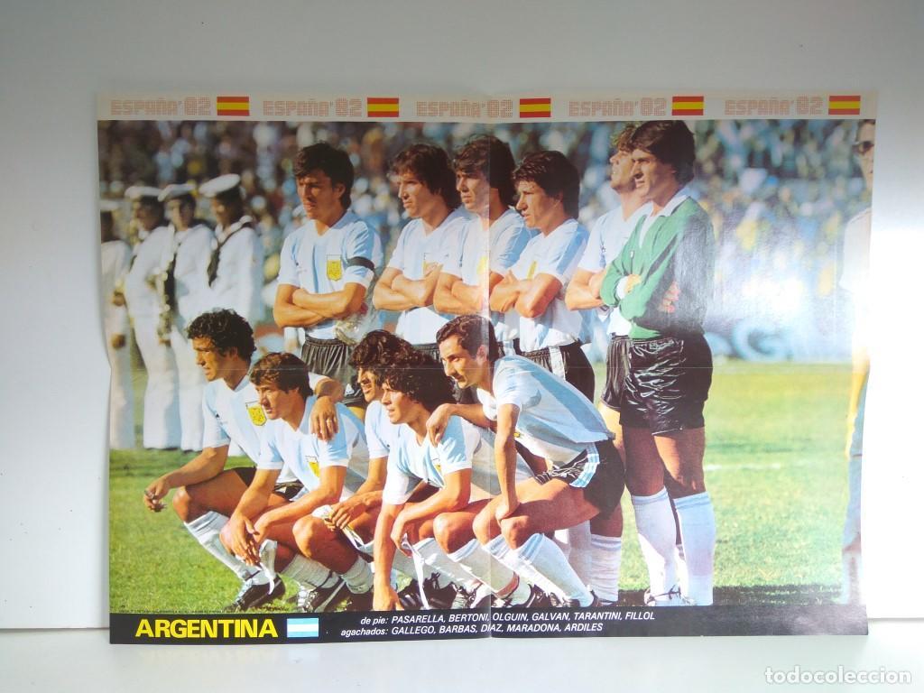 Postales: Poster Mundial 1982 numerado 01: Argentina - Varios