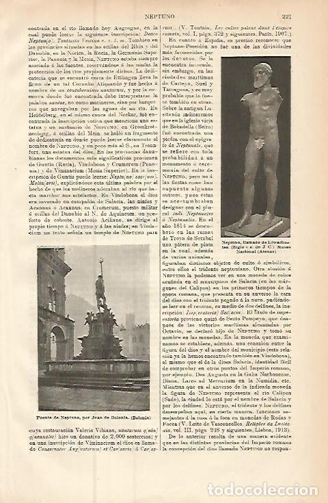 Postais: LAMINA ESPASA 9398: Fuente de Neptuno en Bolonia - Varios