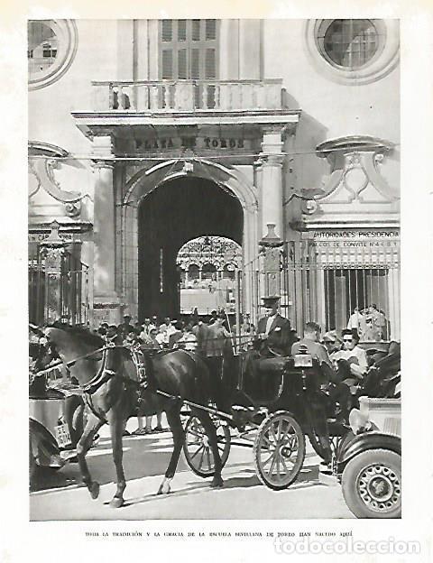Postais: LAMINA 10748: Puerta de La Maestranza - Jose Maria Peman. Fotografias de Ramon Dimas