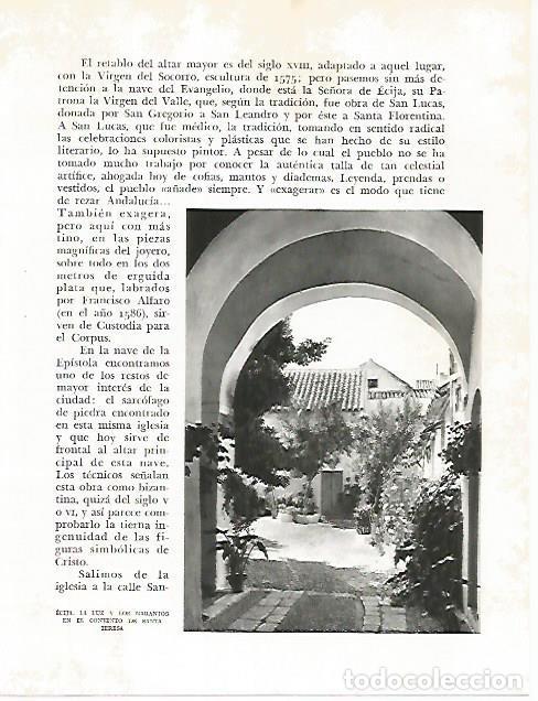 Cartoline: LAMINA 10763: Convento de Santa Teresa en Ecija - Jose Maria Peman. Fotografias de Ramon Dimas