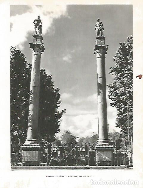 Cartoline: LAMINA 10715: Estatuas de Cesar y Hercules en Sevilla - Jose Maria Peman. Fotografias de Ramon Dimas