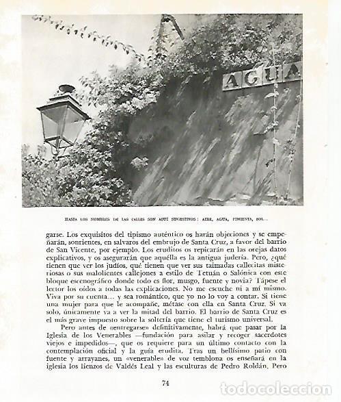 Postkarten: LAMINA 10731: Calle Agua de Sevilla - Jose Maria Peman. Fotografias de Ramon Dimas