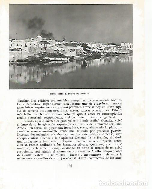 Cartoline: LAMINA 10746: Barrio de Triana - Jose Maria Peman. Fotografias de Ramon Dimas