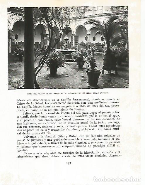 Postcards: LAMINA 10761: Patio del Palacio de los Marqueses de Pe&ntilde;aflor - Jose Maria Peman. Fotografias de Ramo