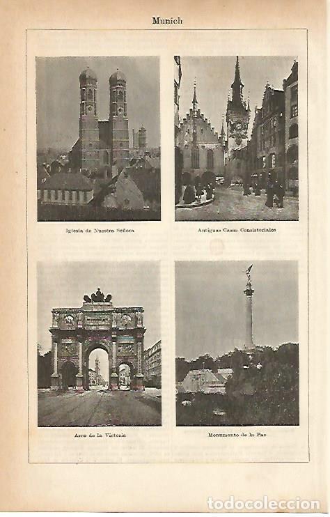 Postkarten: LAMINA ESPASA 11506: Munich - Varios