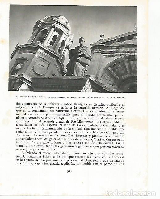 Postcards: LAMINA 10829: Monumento a Fray Domingo de Silos Moreno en Cadiz - Jose Maria Peman. Fotografias de R