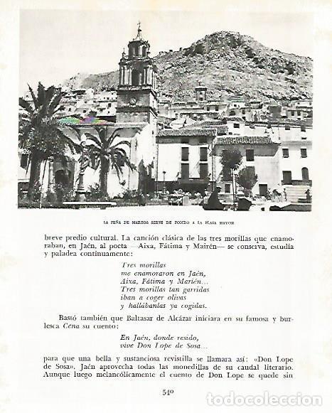 Postcards: LAMINA 10916: Pe&ntilde;a de Martos - Jose Maria Peman. Fotografias de Ramon Dimas