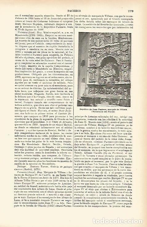 Postais: LAMINA ESPASA 7740: Sepulcro de Juan Pacheco marques de Villena - Varios