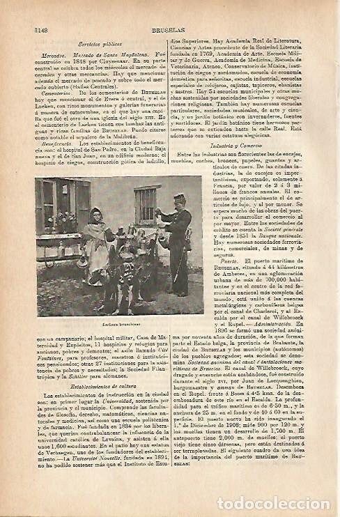 Postkarten: LAMINA ESPASA 11825: Lechera de Bruselas Belgica - Varios