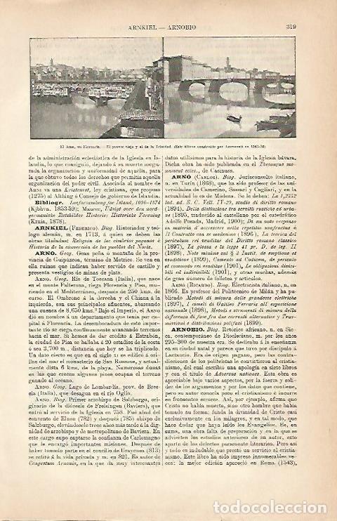 Postkarten: LAMINA ESPASA 5605: Vistas de Florencia - Varios Autores