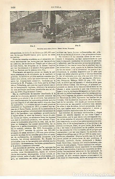 Postkarten: LAMINA ESPASA 16631: Escuelas para gitanos en Granada - Varios