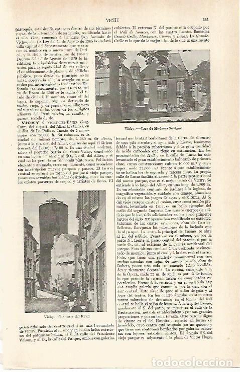 Postkarten: LAMINA ESPASA 28928: Casa de Madame Sevigne en Vichy Francia - Varios