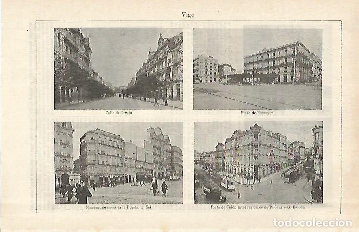 Postkarten: LAMINA ESPASA 28994: Vistas de Vigo - Varios