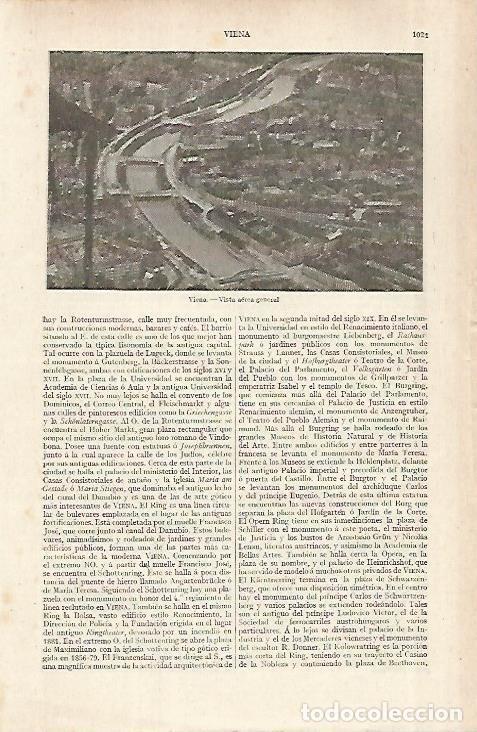 Postkarten: LAMINA ESPASA 28967: Vista general de Viena - Varios