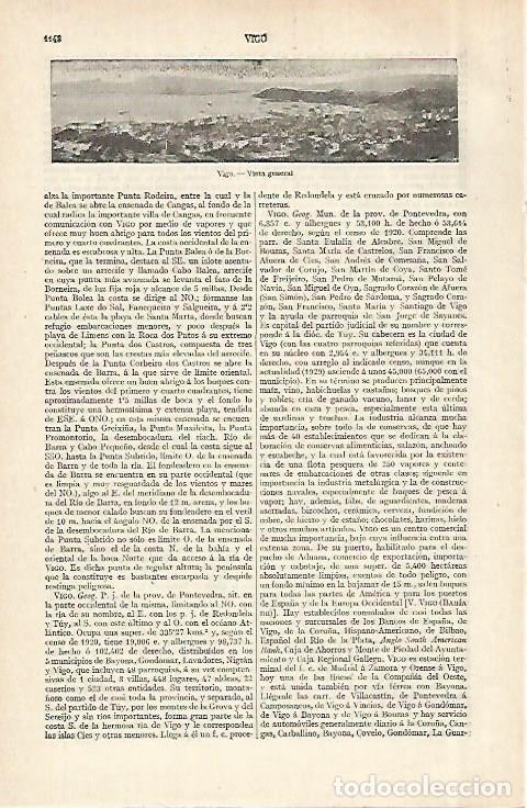 Postkarten: LAMINA ESPASA 28992: Vista de Vigo - Varios