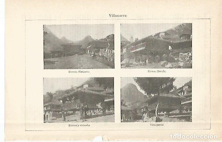 Cartoline: LAMINA ESPASA 29088: Vistas de Villanueva Huesca - Varios