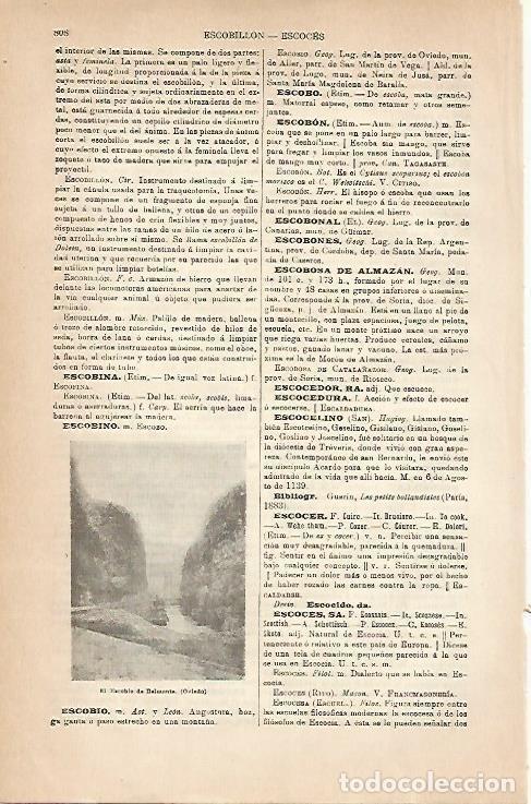 Postkarten: LAMINA ESPASA 18879: El escobio de Belmonte Oviedo - Varios