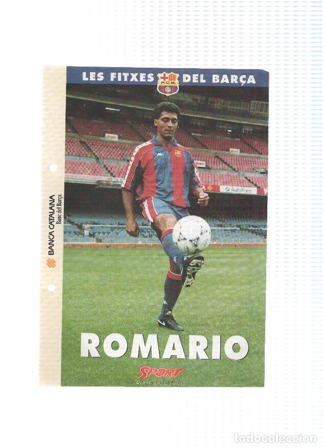 Postales: Les Fitxes del Bar&ccedil;a: ROMARIO (Ficha Archivador Diario SPORT) - VARIOS