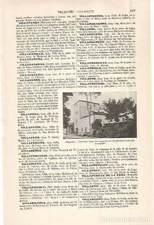 Postais: LAMINA ESPASA 29101: Sanatorio de Villapedre Lugo - Varios