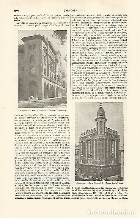 Postkarten: LAMINA ESPASA 29183: Casa de Correos en Zaragoza - Varios
