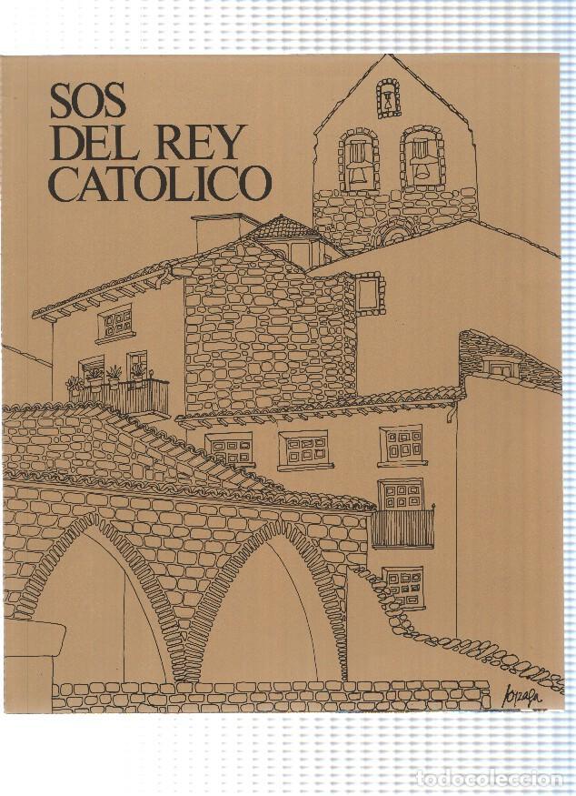 Postales: Desplegable: Vistas de SOS DEL REY CATOLICO, 49cm X 42cm - COCA COLA Patrimonio Artisctico I (1975)
