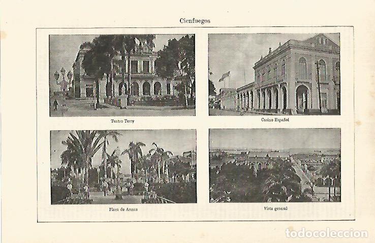 Postkarten: LAMINA ESPASA 29276: Vistas de Cienfuegos Cuba - Varios