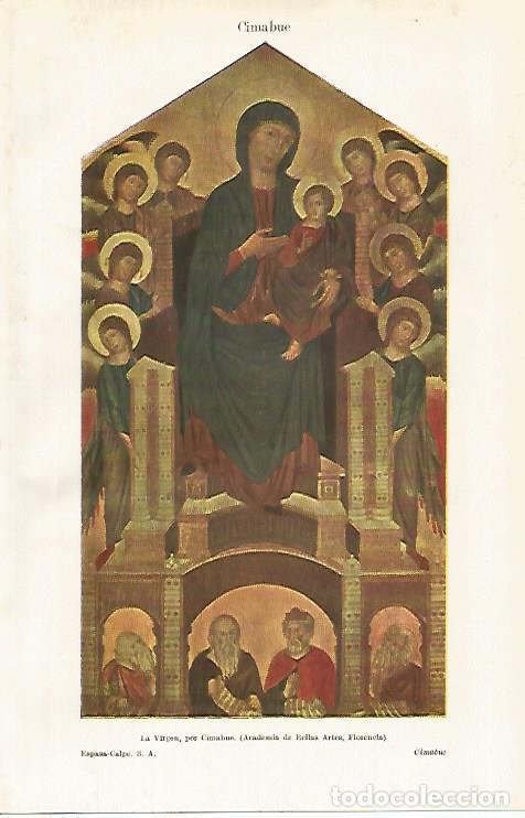 Cartoline: LAMINA ESPASA 29291: La Virgen por Cimabue - Varios