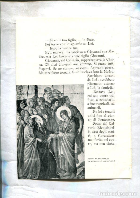 Postales: LEI racconti della vita di Maria: Lamina 56: La Madonna e San Giovanni por Duccio di Boninsegna -