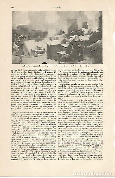 Postcards: LAMINA ESPASA 10295: La leyenda de la Santa Forma Segovia - Varios