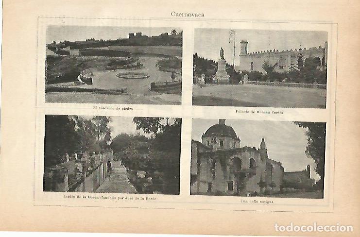 Postkarten: LAMINA ESPASA 14335: Vistas de Cuernavaca Mejico - Varios