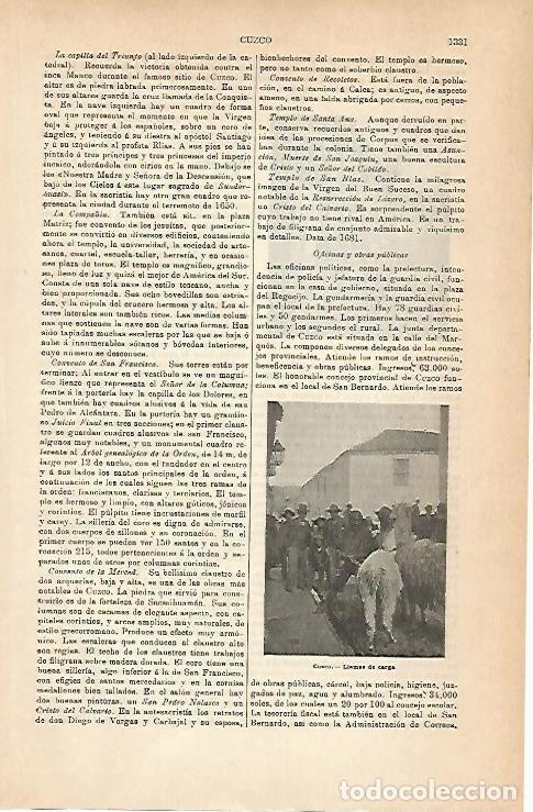 Postais: LAMINA ESPASA 14402: Llamas de carga en Cuzco Peru - Varios