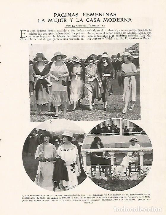 Postales: BLANCO Y NEGRO 7506: Paginas femeninas por la Condesa de Armonville - Varios