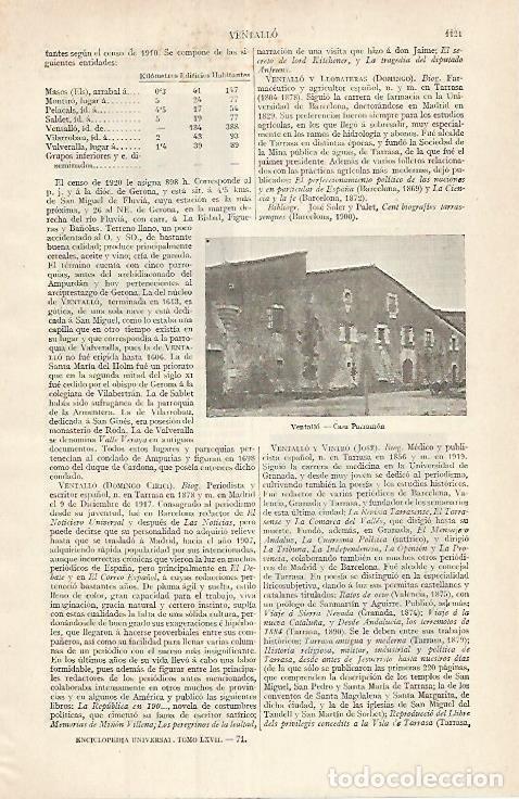 Postkarten: LAMINA ESPASA 17507: Casa Parramon en Ventallo Girona - Varios